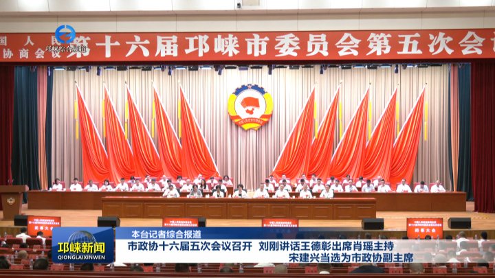 【20250917】市政协十六届五次会议召开 刘刚讲话王德彰出席肖瑶主持 宋建兴当选为市政协副主席