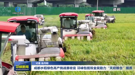 【20251023】成都水稻绿色高产挑战赛收官 邛崃包揽双金奖助力“天府粮仓”提质