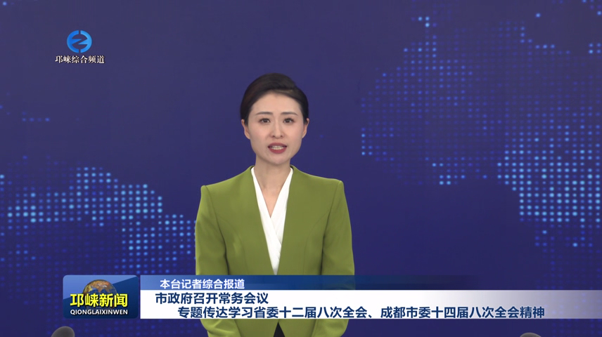 【20251211】市政府召开常务会议 专题传达学习省委十二届八次全会、成都市委十四届八次全会精神