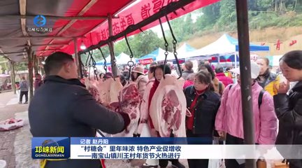 【20251219】“村糖会”里年味浓 特色产业促增收——南宝山镇川王村年货节火热