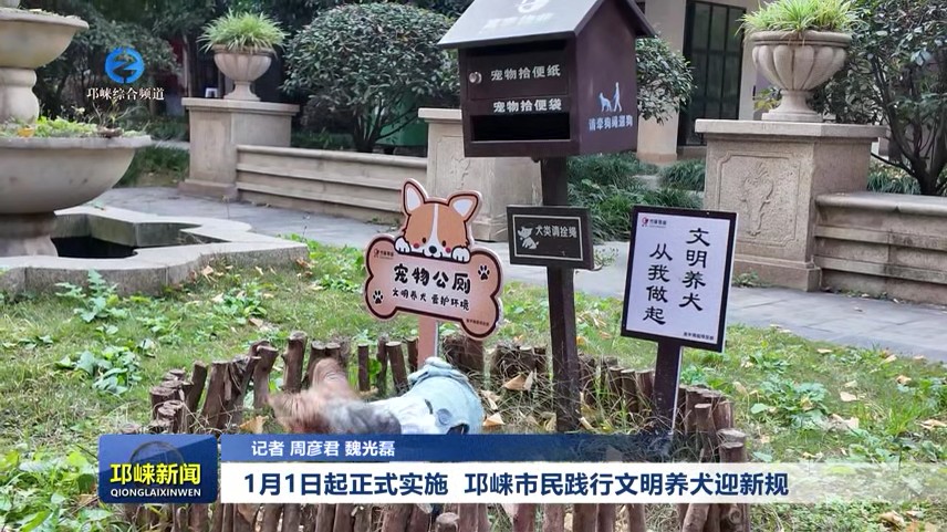 【20251223】1月1日起正式实施  邛崃市民践行文明养犬迎新规