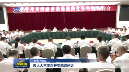 【20250722】市人大常委召开专题询问会